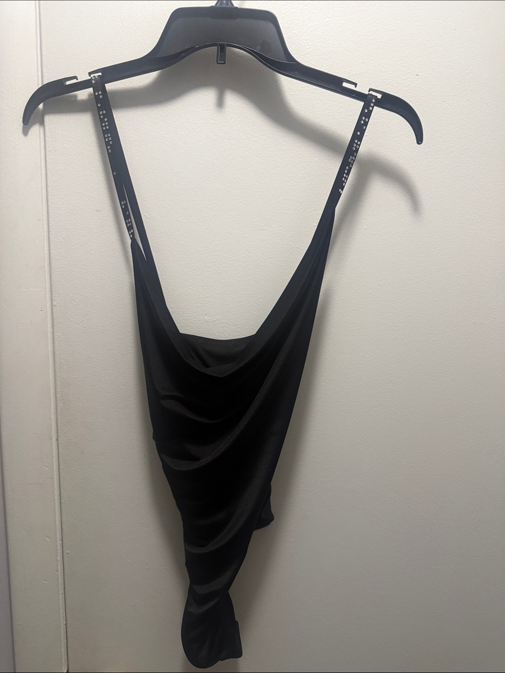 Guess Black Cowl Bandeau with Studded Straps